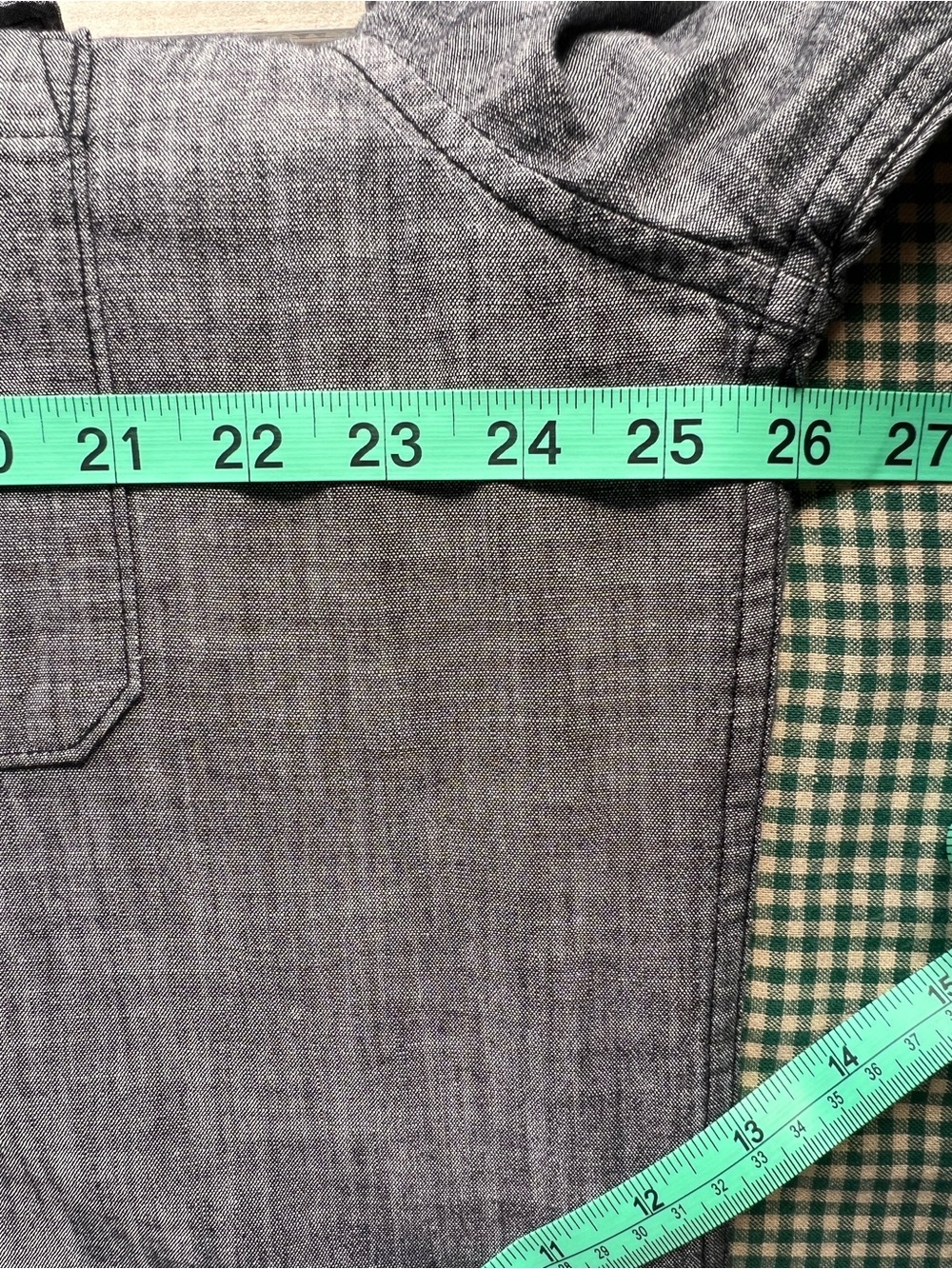 The Foundry Supply Co. Men's Short-Sleeve Button-Down Shirt in Charcoal Gray - Picture 5 of 6